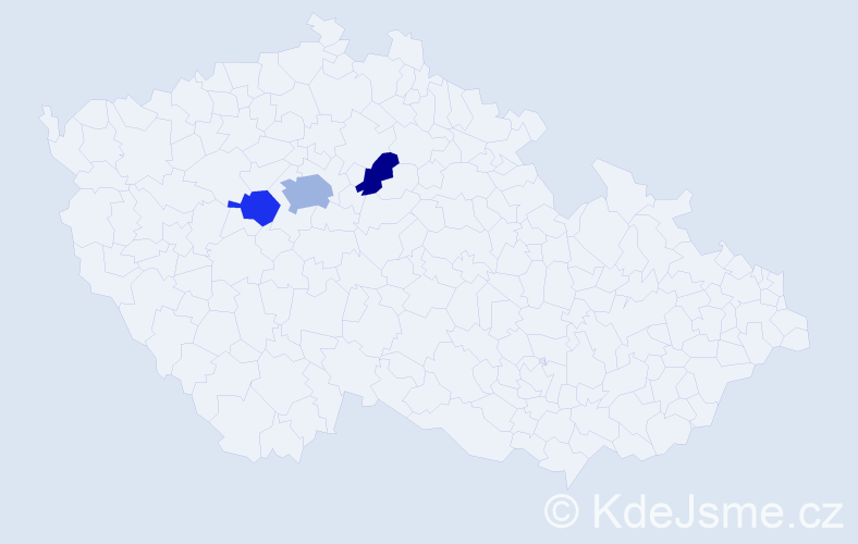 Jméno: 'Michaela Alexandra', počet výskytů 5 v celé ČR