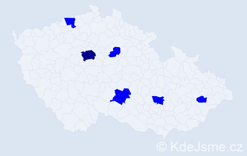 Jméno: 'Bertram', počet výskytů 7 v celé ČR