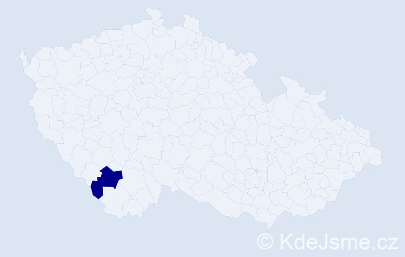 Jméno: 'Ellyn Marie', počet výskytů 1 v celé ČR