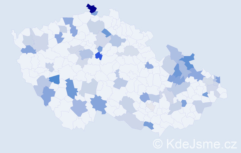 Jméno: 'Roxana', počet výskytů 90 v celé ČR
