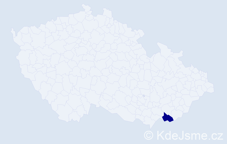 Jméno: 'Ana-Ileana', počet výskytů 1 v celé ČR