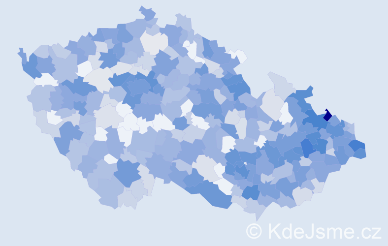 Jméno: 'Ellen', počet výskytů 1327 v celé ČR