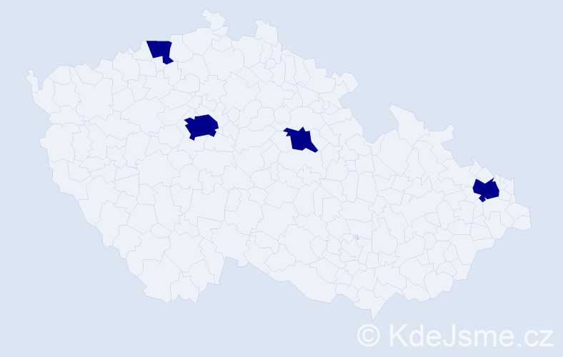 Jméno: 'Dinh Thuc', počet výskytů 4 v celé ČR