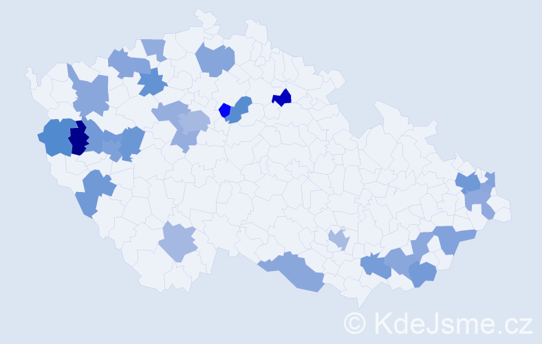Jméno: 'Otýlie', počet výskytů 40 v celé ČR