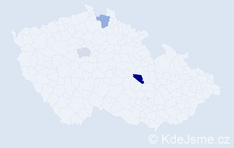 Jméno: 'Edo', počet výskytů 4 v celé ČR