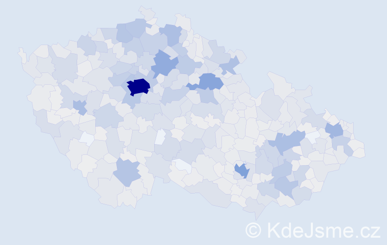 Jméno: 'Vratislav', počet výskytů 5584 v celé ČR