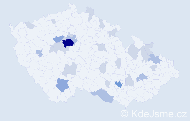 Jméno: 'Ditta', počet výskytů 56 v celé ČR