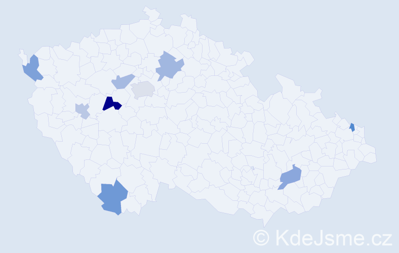 Jméno: 'Thi Lua', počet výskytů 11 v celé ČR