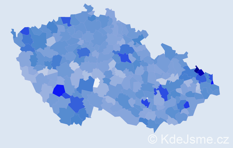 Jméno: 'Edita', počet výskytů 6418 v celé ČR