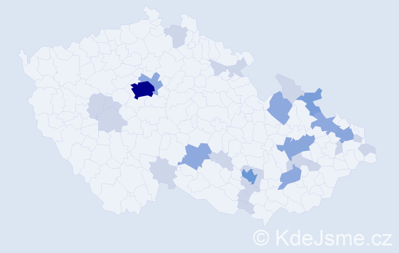 Jméno: 'Alexandros', počet výskytů 58 v celé ČR
