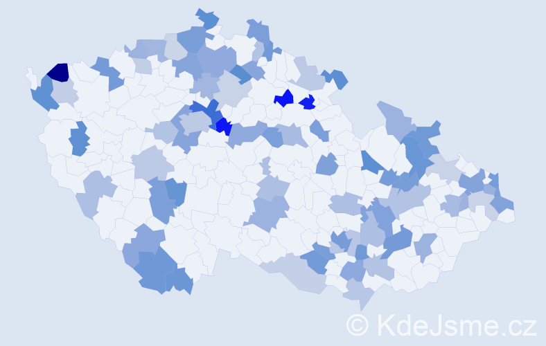 Jméno: 'Paulina', počet výskytů 136 v celé ČR