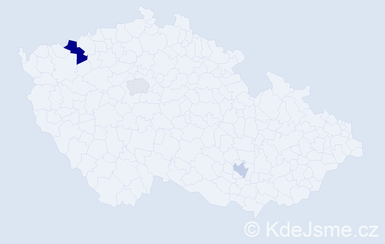 Jméno: 'Cornelie', počet výskytů 4 v celé ČR