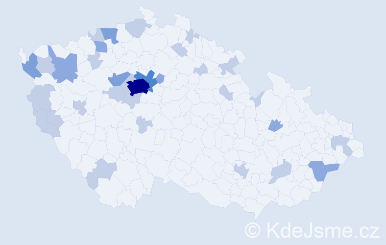 Jméno: 'Vasilij', počet výskytů 56 v celé ČR