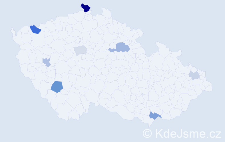 Jméno: 'Viet Phuong', počet výskytů 10 v celé ČR