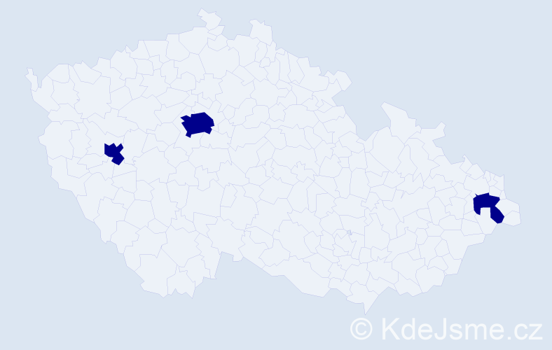 Jméno: 'Quoc Danh', počet výskytů 3 v celé ČR