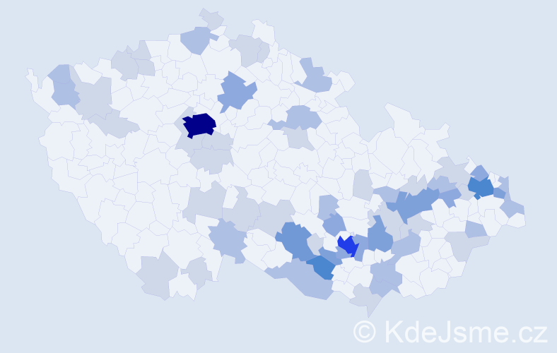 Jméno: 'Raimund', počet výskytů 135 v celé ČR