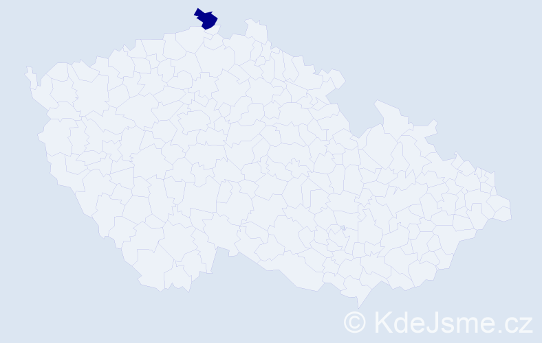 Jméno: 'Tsedenbal', počet výskytů 1 v celé ČR