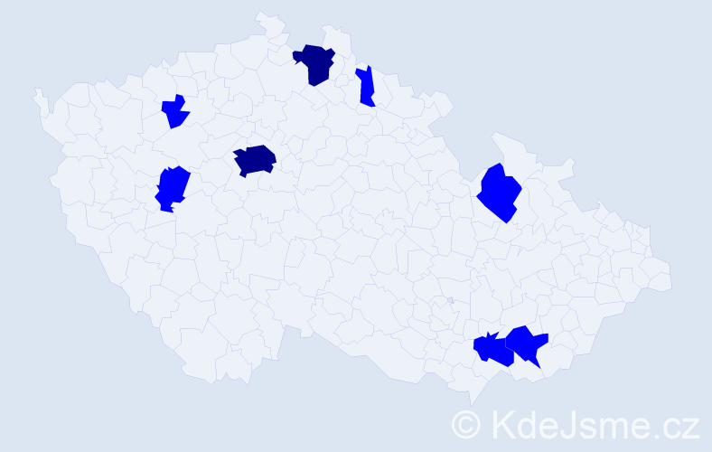 Jméno: 'Ileana', počet výskytů 10 v celé ČR