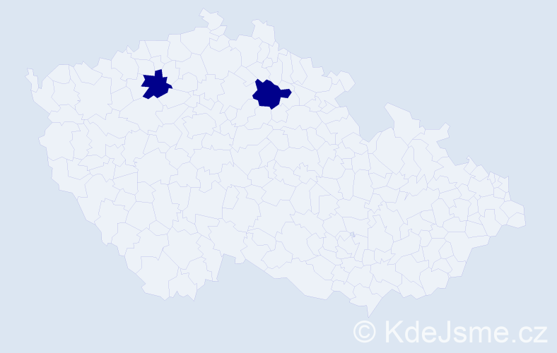 Jméno: 'Jan René', počet výskytů 2 v celé ČR