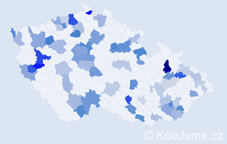 Jméno: 'Victorie', počet výskytů 112 v celé ČR