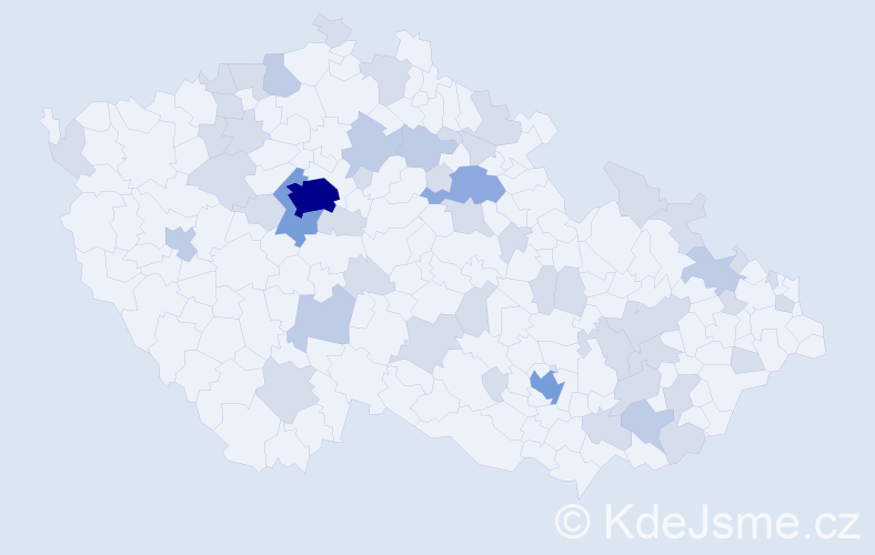 Jméno: 'Sofie Anna', počet výskytů 89 v celé ČR