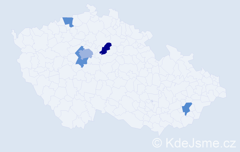 Jméno: 'Mariem', počet výskytů 7 v celé ČR