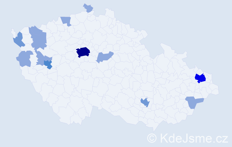 Jméno: 'Duc Minh', počet výskytů 26 v celé ČR