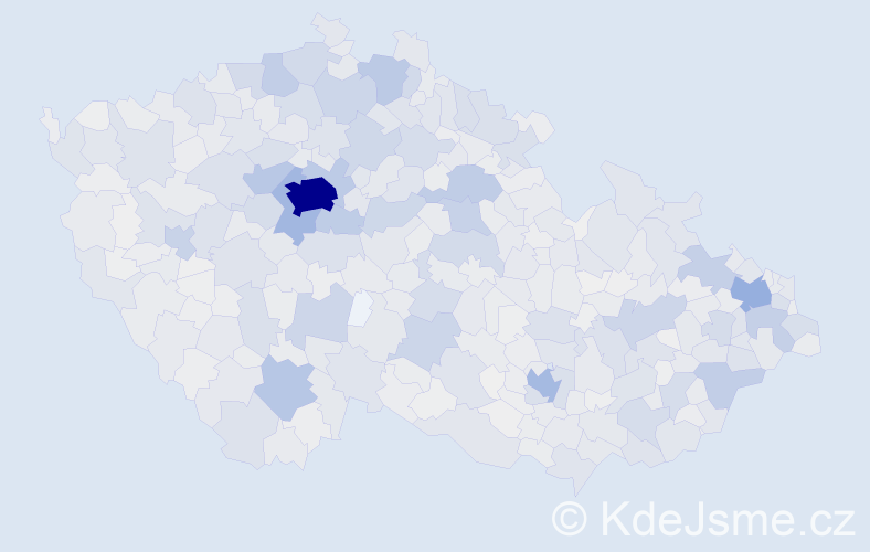 Jméno: 'Rozálie', počet výskytů 3848 v celé ČR