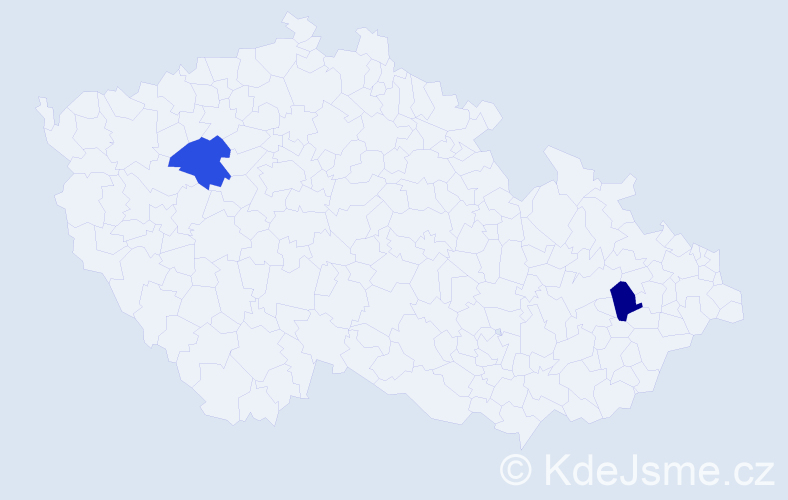 Jméno: 'Miroslav Gabriel', počet výskytů 2 v celé ČR