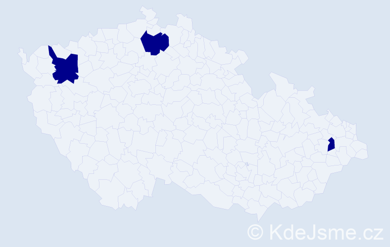 Jméno: 'Hoai Thanh', počet výskytů 3 v celé ČR