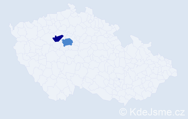 Jméno: 'Kalista', počet výskytů 4 v celé ČR
