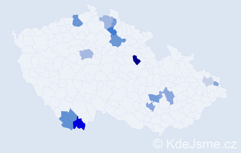 Jméno: 'Giorgio', počet výskytů 22 v celé ČR