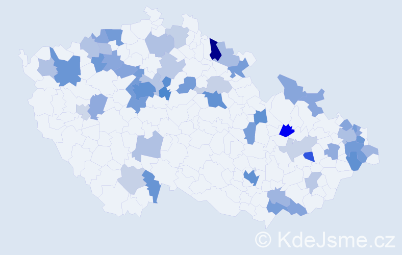 Jméno: 'Thea', počet výskytů 106 v celé ČR