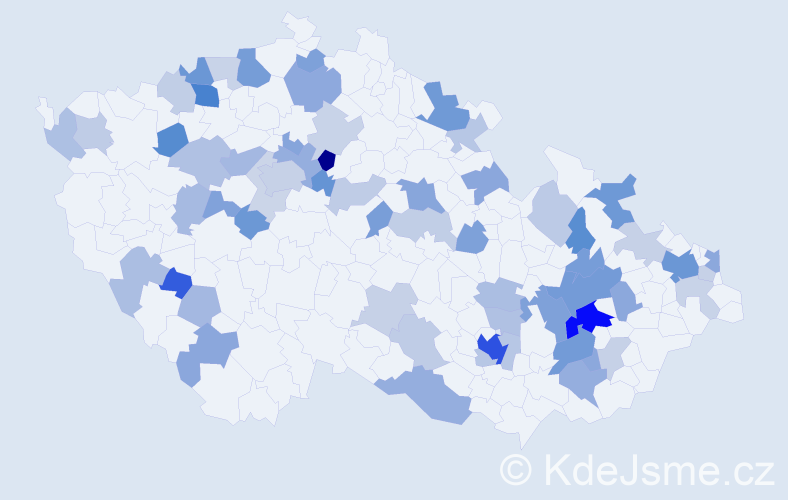Jméno: 'Diego', počet výskytů 129 v celé ČR