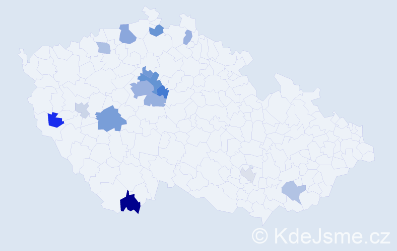 Jméno: 'Iulia', počet výskytů 31 v celé ČR