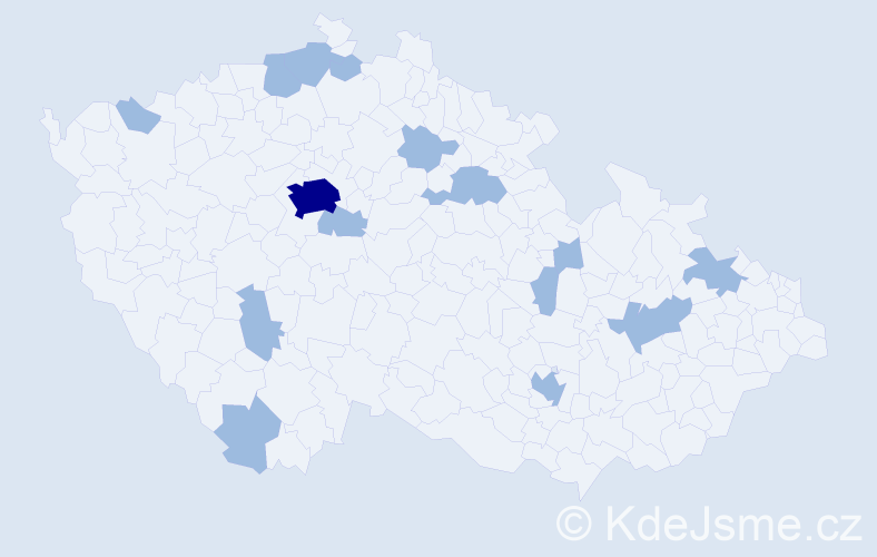 Jméno: 'Anna Elisabeth', počet výskytů 18 v celé ČR