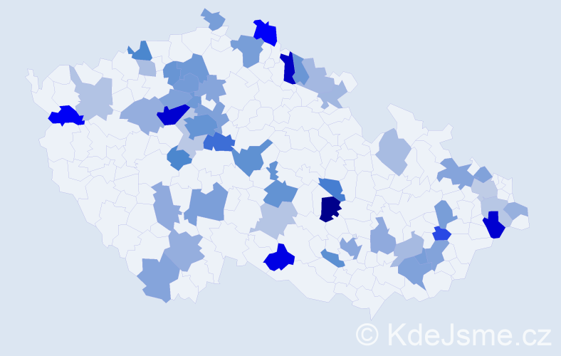 Jméno: 'Quido', počet výskytů 106 v celé ČR