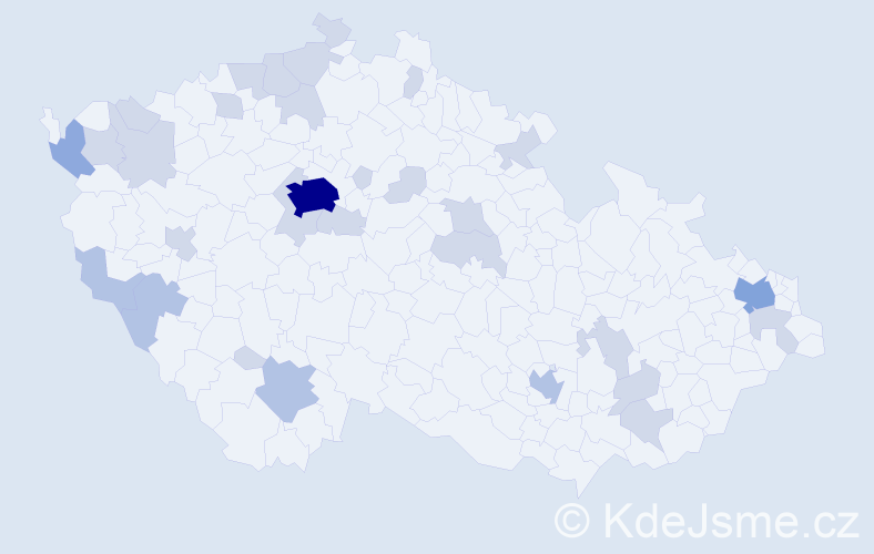 Jméno: 'Viet Hung', počet výskytů 54 v celé ČR