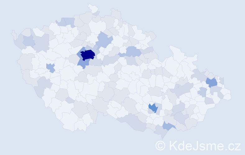 Jméno: 'Lilian', počet výskytů 190 v celé ČR