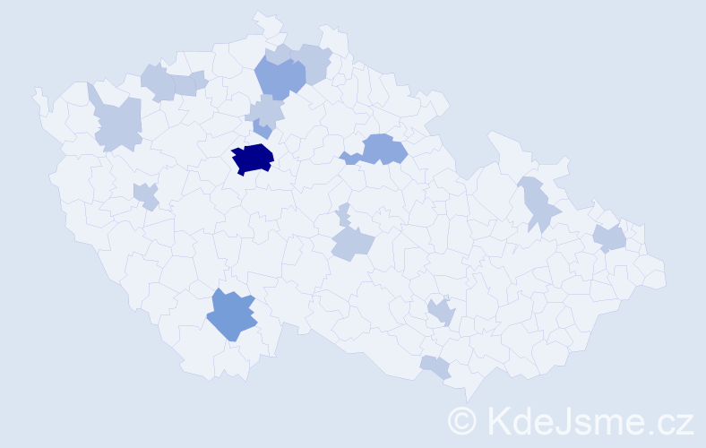 Jméno: 'Jadranka', počet výskytů 32 v celé ČR