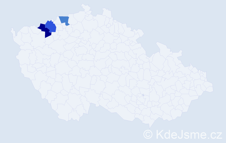 Jméno: 'Mariška', počet výskytů 3 v celé ČR