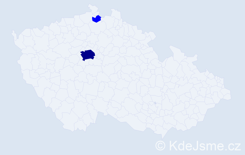 Jméno: 'Joshua Robert', počet výskytů 3 v celé ČR