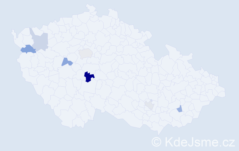 Jméno: 'Biserka', počet výskytů 9 v celé ČR