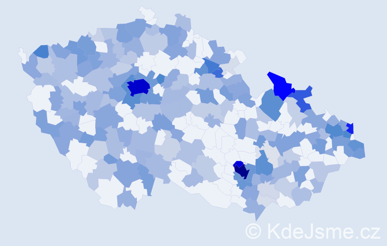 Jméno: 'Sofia', počet výskytů 618 v celé ČR