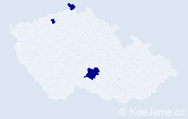 Jméno: 'Thanh Thi', počet výskytů 3 v celé ČR
