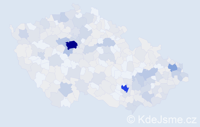 Jméno: 'Lucia', počet výskytů 780 v celé ČR