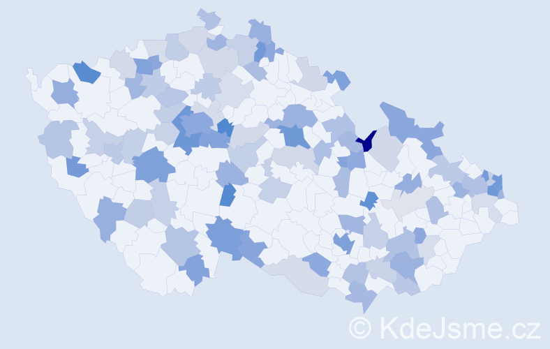 Jméno: 'Nikoleta', počet výskytů 195 v celé ČR