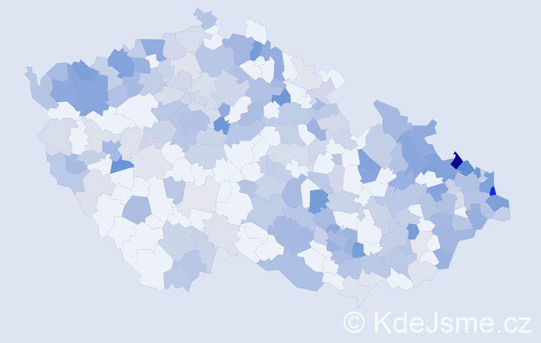 Jméno: 'Lýdie', počet výskytů 459 v celé ČR
