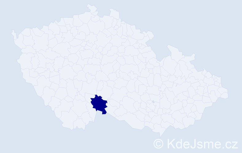 Jméno: 'Soňa Marie', počet výskytů 1 v celé ČR