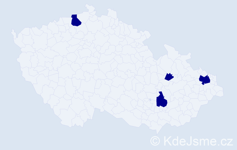 Jméno: 'Miroslav Zdeněk', počet výskytů 4 v celé ČR